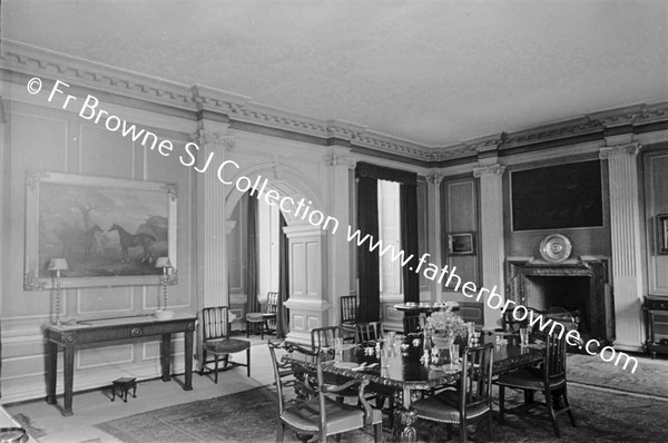 HOWTH CASTLE DINING ROOM FROM SOUTH